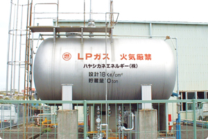 Nishi Nihon Oxygen′s LPG tanks
